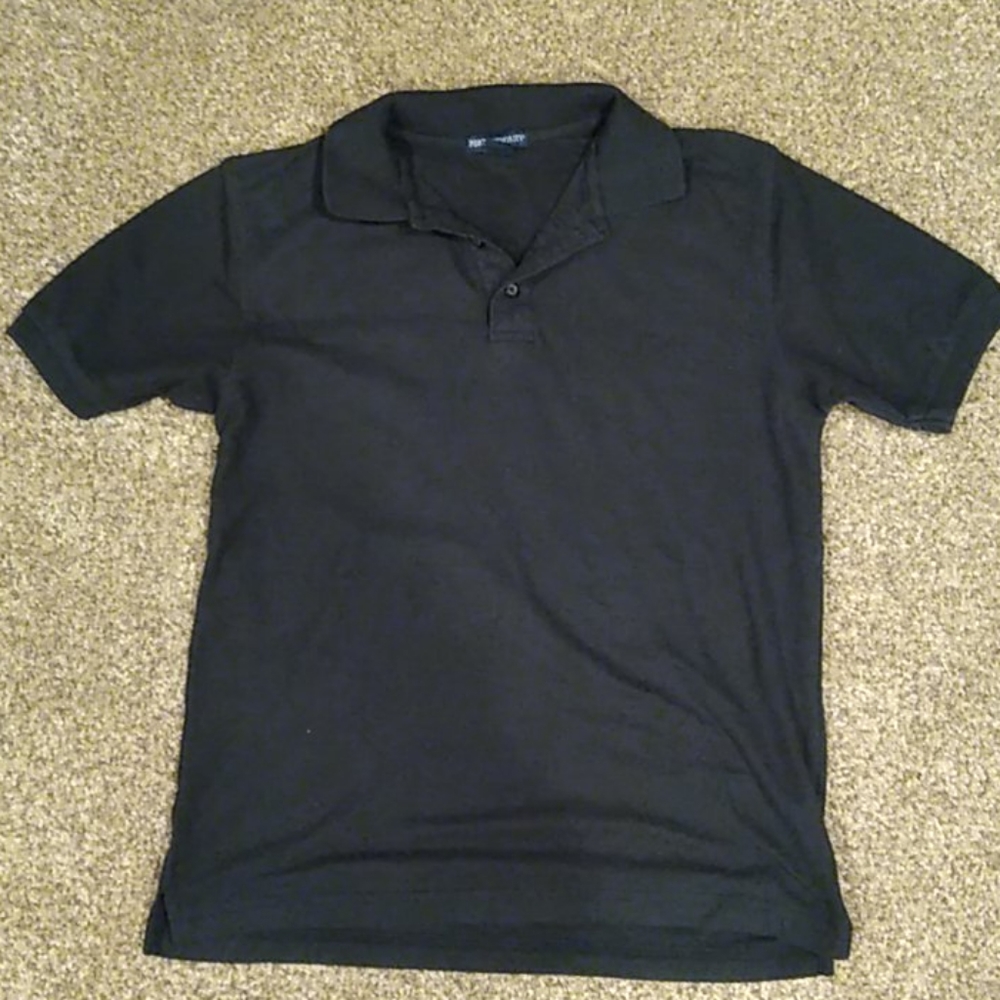 Boys Black Polo